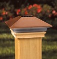 Copper High Point Solar band Post Cap